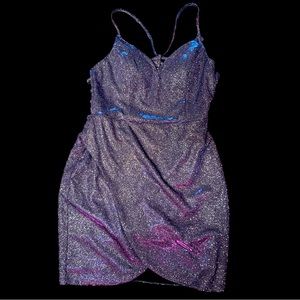 Sparkly iridescent cocktail dress size 16
